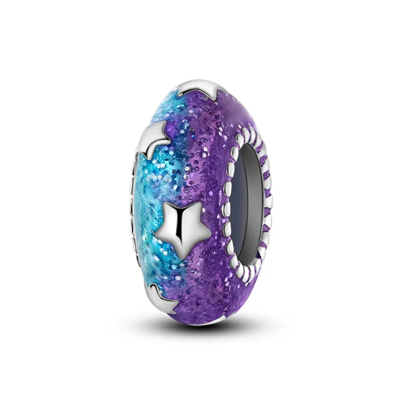 100% 925 Sterling Silver Rainbow Zircon Colorful Butterfly Dragon Shaped Silicone Stopper Charms Beads Fit DIY Bracelets Jewelry