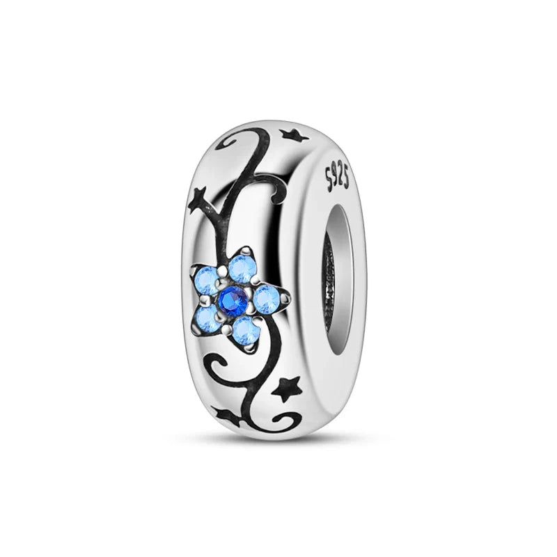 100% 925 Sterling Silver Rainbow Zircon Colorful Butterfly Dragon Shaped Silicone Stopper Charms Beads Fit DIY Bracelets Jewelry