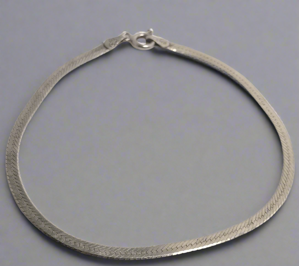Sterling Silver Herringbone Bracelet