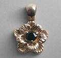 Sterling Silver Sapphire Pendant