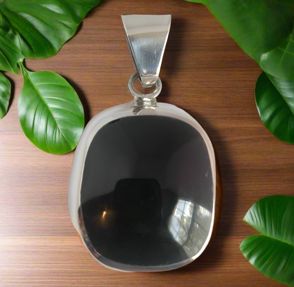 Sterling Silver Onyx Pendant