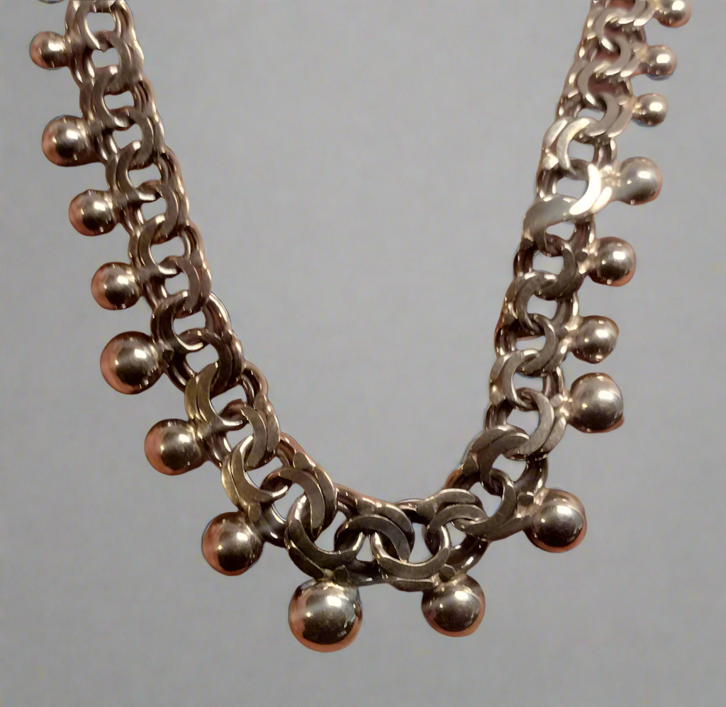 Sterling Silver Beaded Necklace