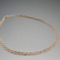 Sterling Silver Braided Herringbone Necklace