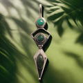 Sterling Silver Turquoise Pendant