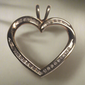 Sterling Silver Diamond Pendant
