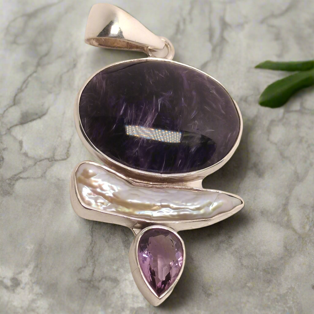 Sterling Silver Gemstone Pendant