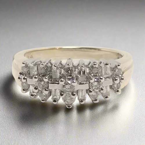 10k Gold Diamond Anniversary Band