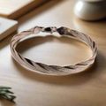 Sterling Silver Braided Herringbone Bracelet
