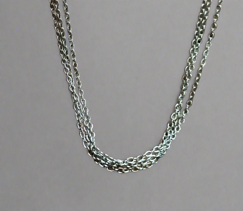 Sterling Silver Triple Strand Cable Chain