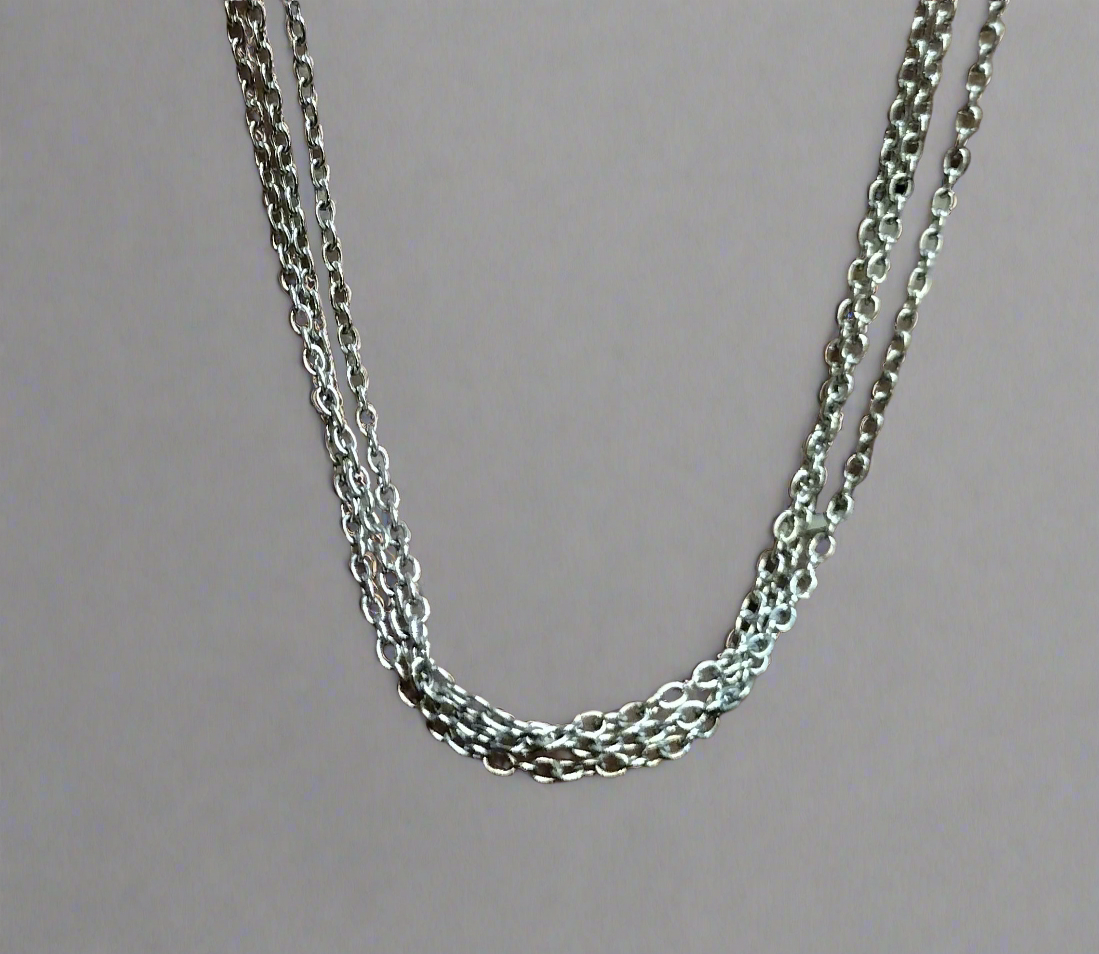 Sterling Silver Triple Strand Cable Chain