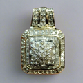 10k Gold Diamond Slide Pendant