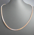 Sterling Silver Tricolor Omega Necklace