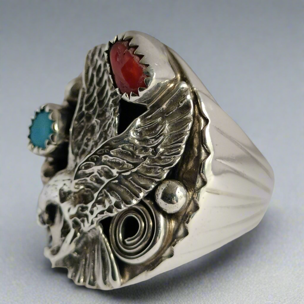 Sterling Silver Eagle Ring From Claudine Haloo
