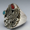 Sterling Silver Eagle Ring From Claudine Haloo