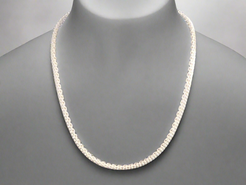 Sterling Silver Bismarck Necklace