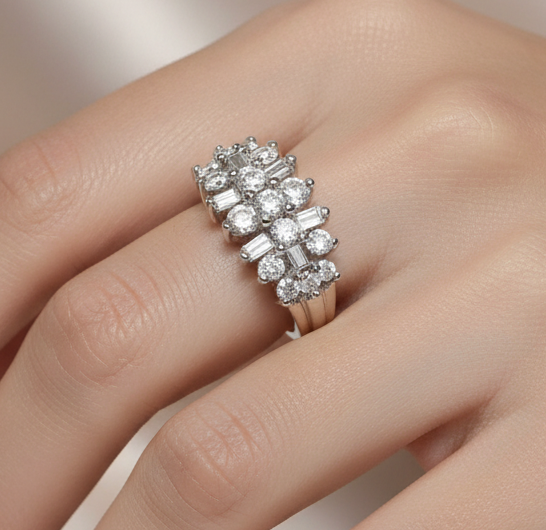 10k Gold Diamond Anniversary Band