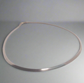 Sterling Silver Gold Plated Reversible Omega Necklace