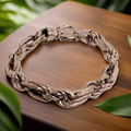 Sterling Silver Figarope Bracelet