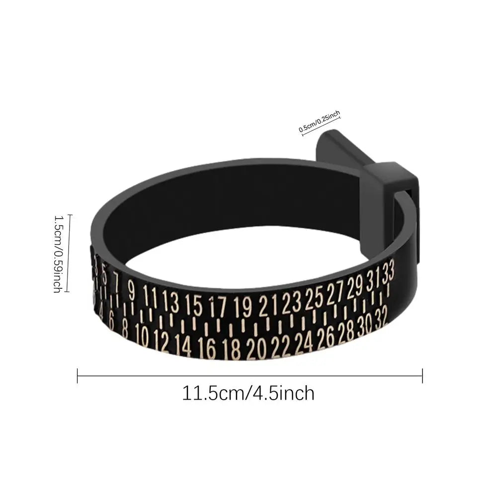Ring Ruler Measurer Finger Coil Ring Sizing Tool UK Size US Size Measurements Ring Sizer Accessory Insert Guard Tightener Tools