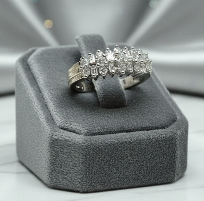 10k Gold Diamond Anniversary Band