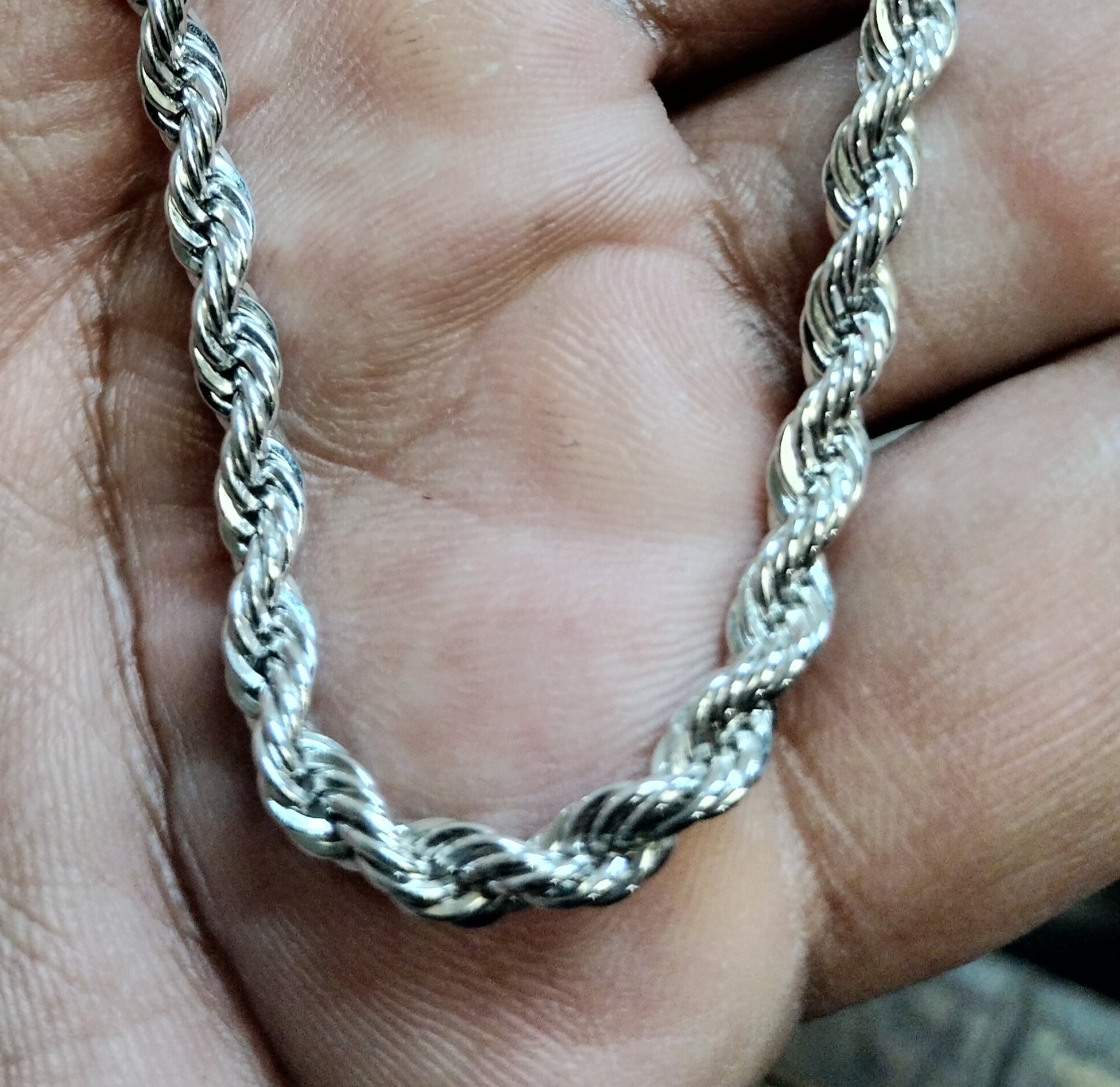 Sterling Silver Rope Chain