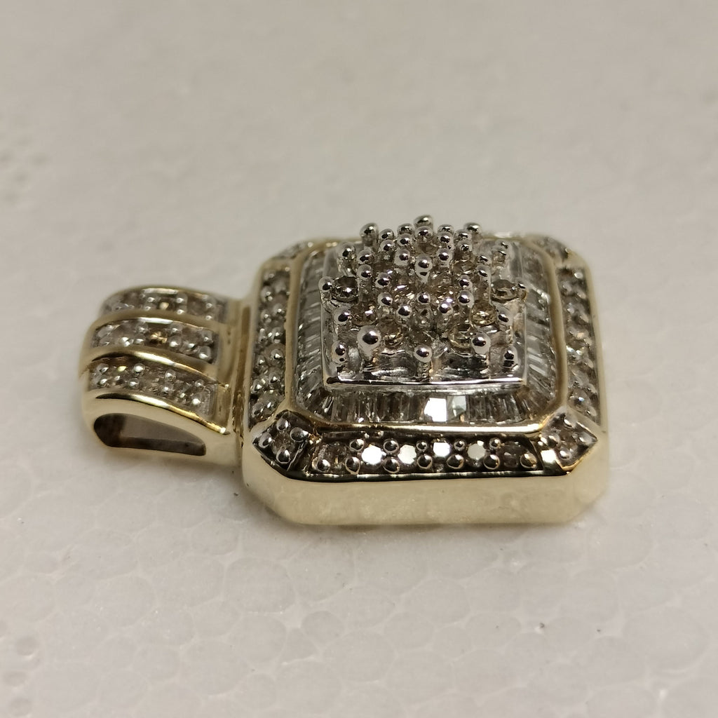 10k Gold Diamond Slide Pendant