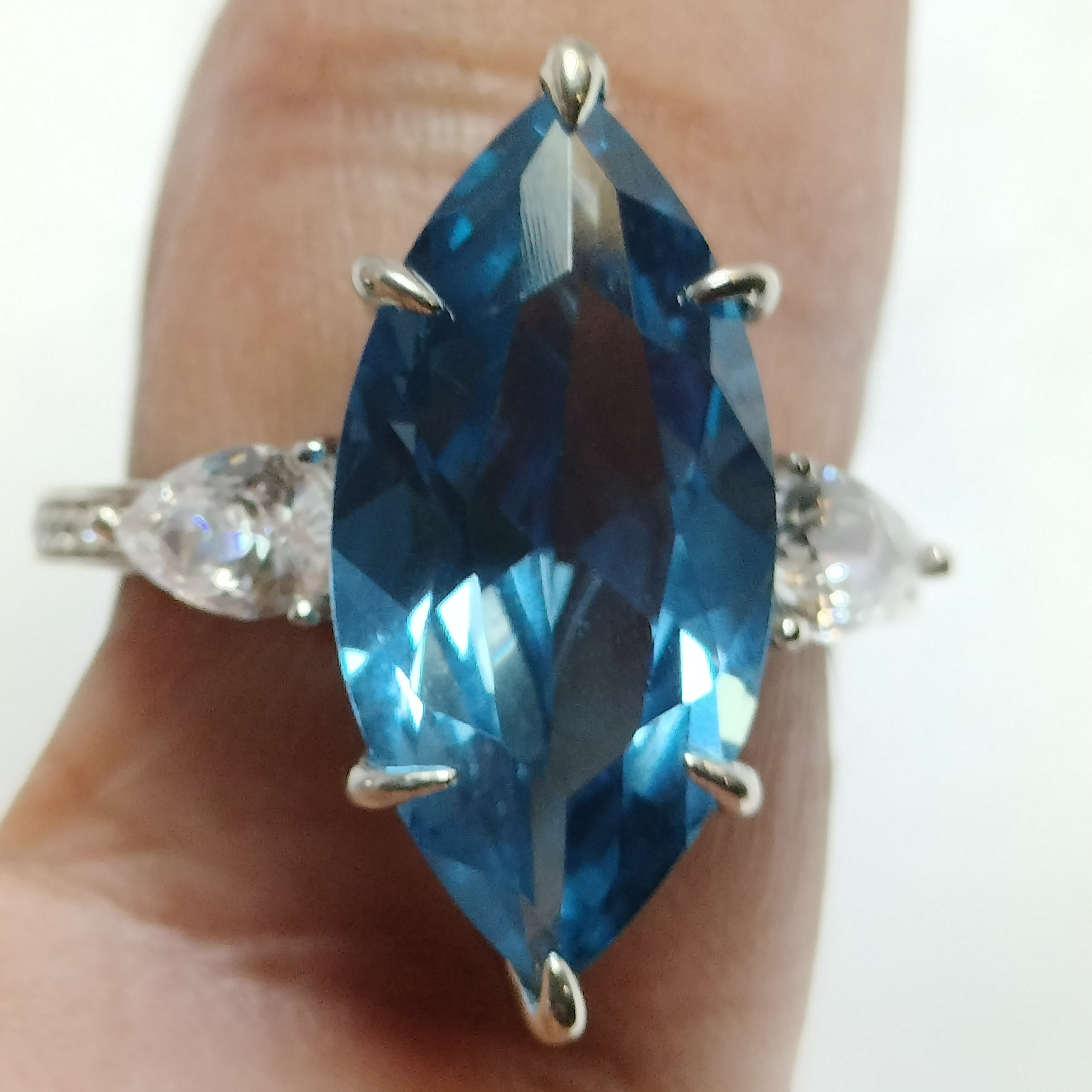 Sterling Silver Topaz Ring