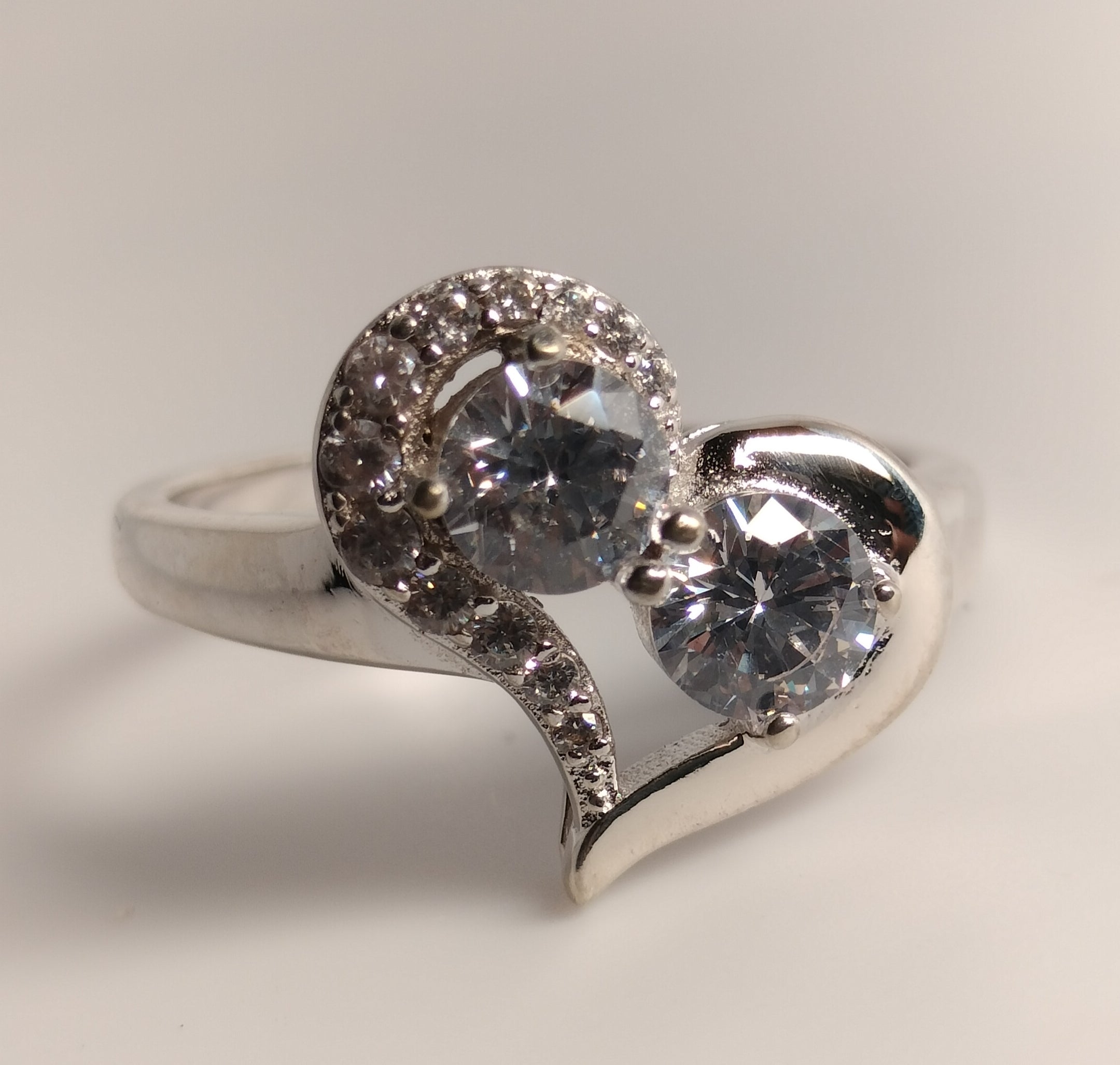 Sterling Silver Cubic Zirconia Ring