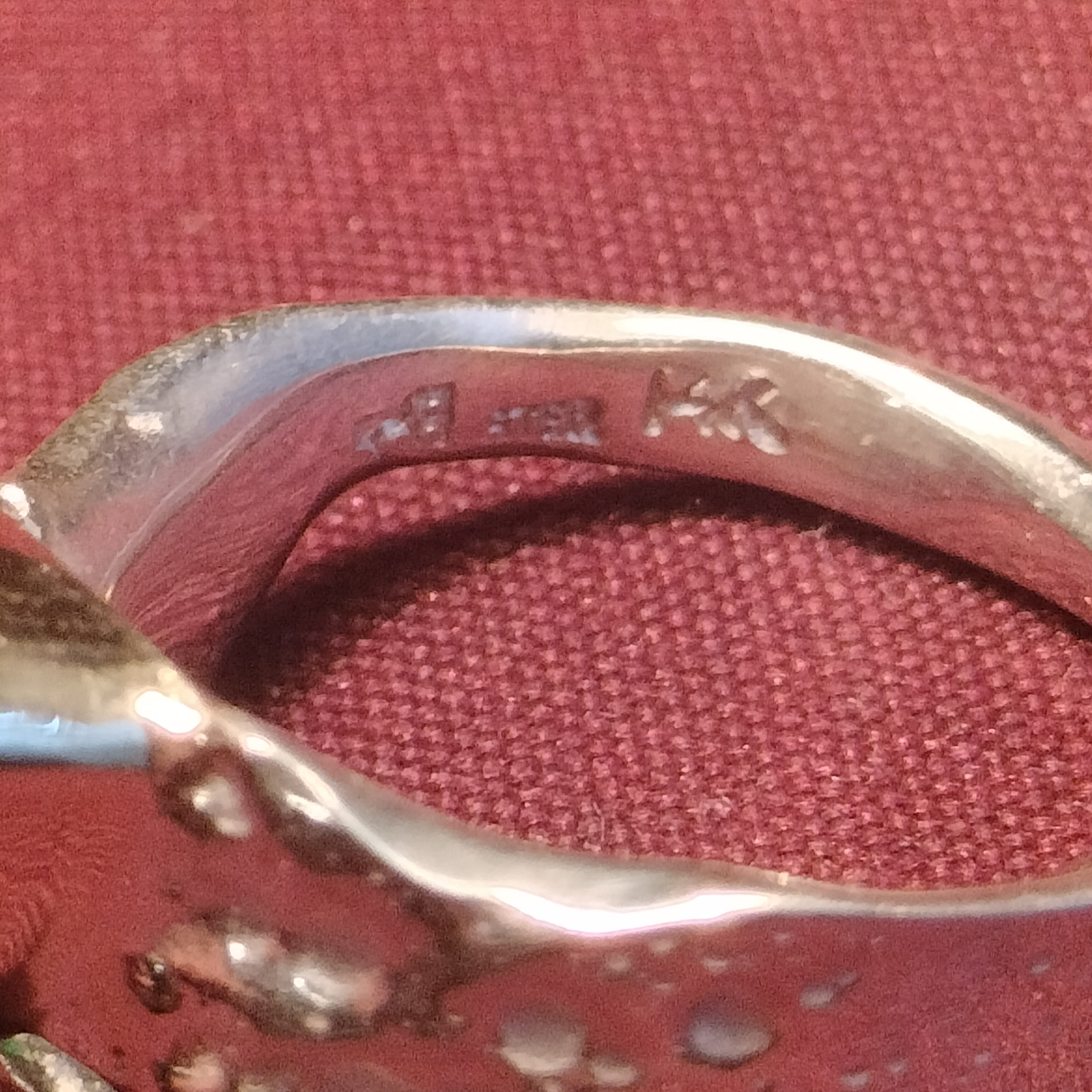 Sterling Silver and 14k Gold chrome Diopside Ring
