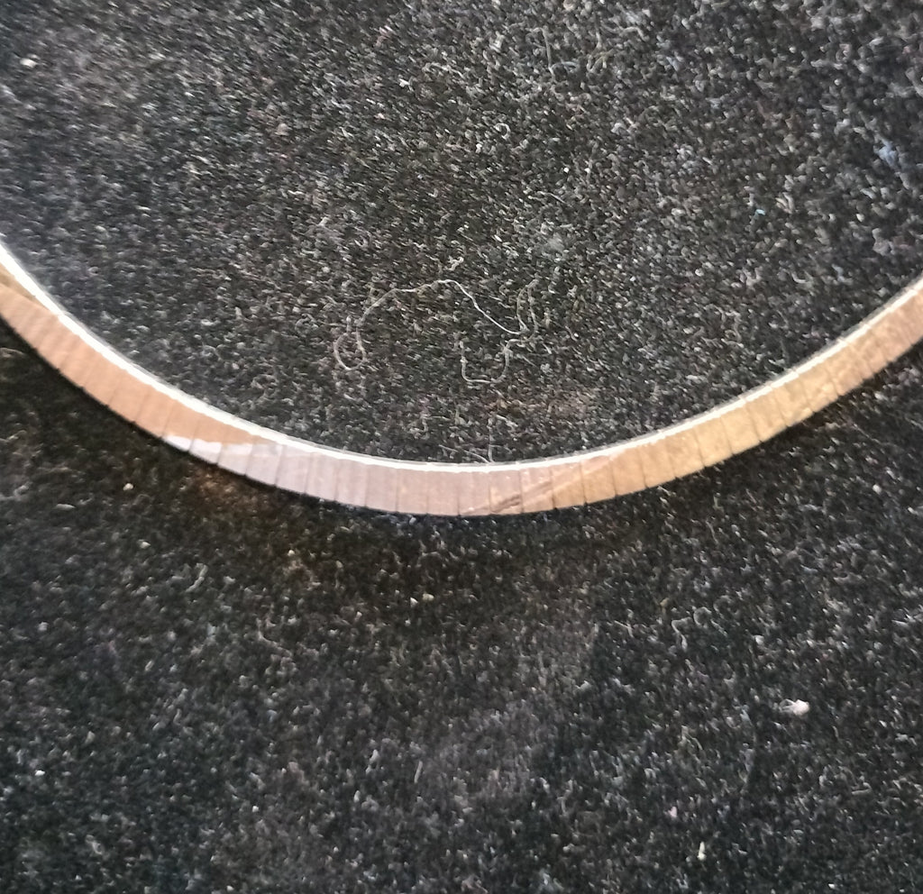 Sterling Silver Tricolor Omega Necklace