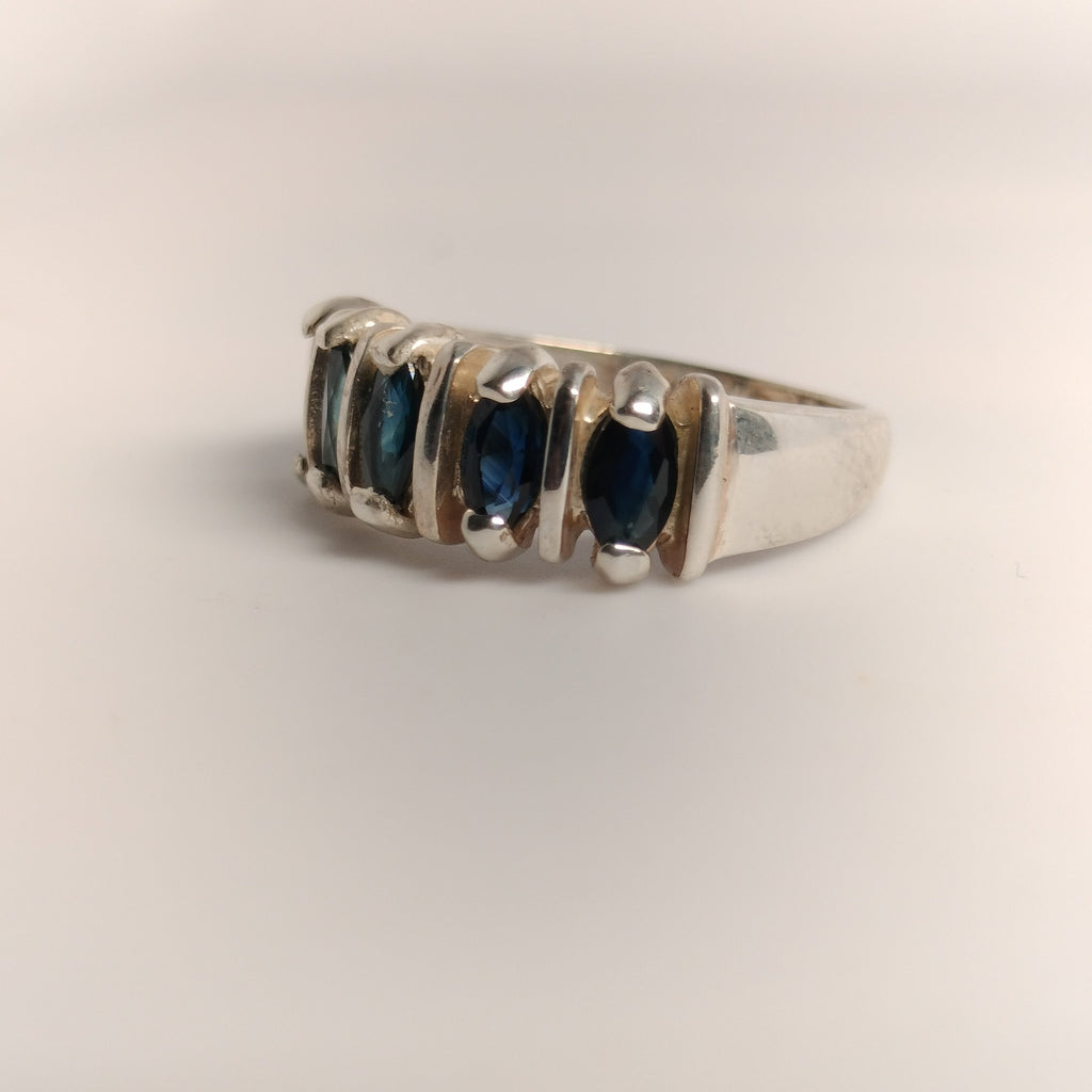 Sterling Silver Sapphire Ring