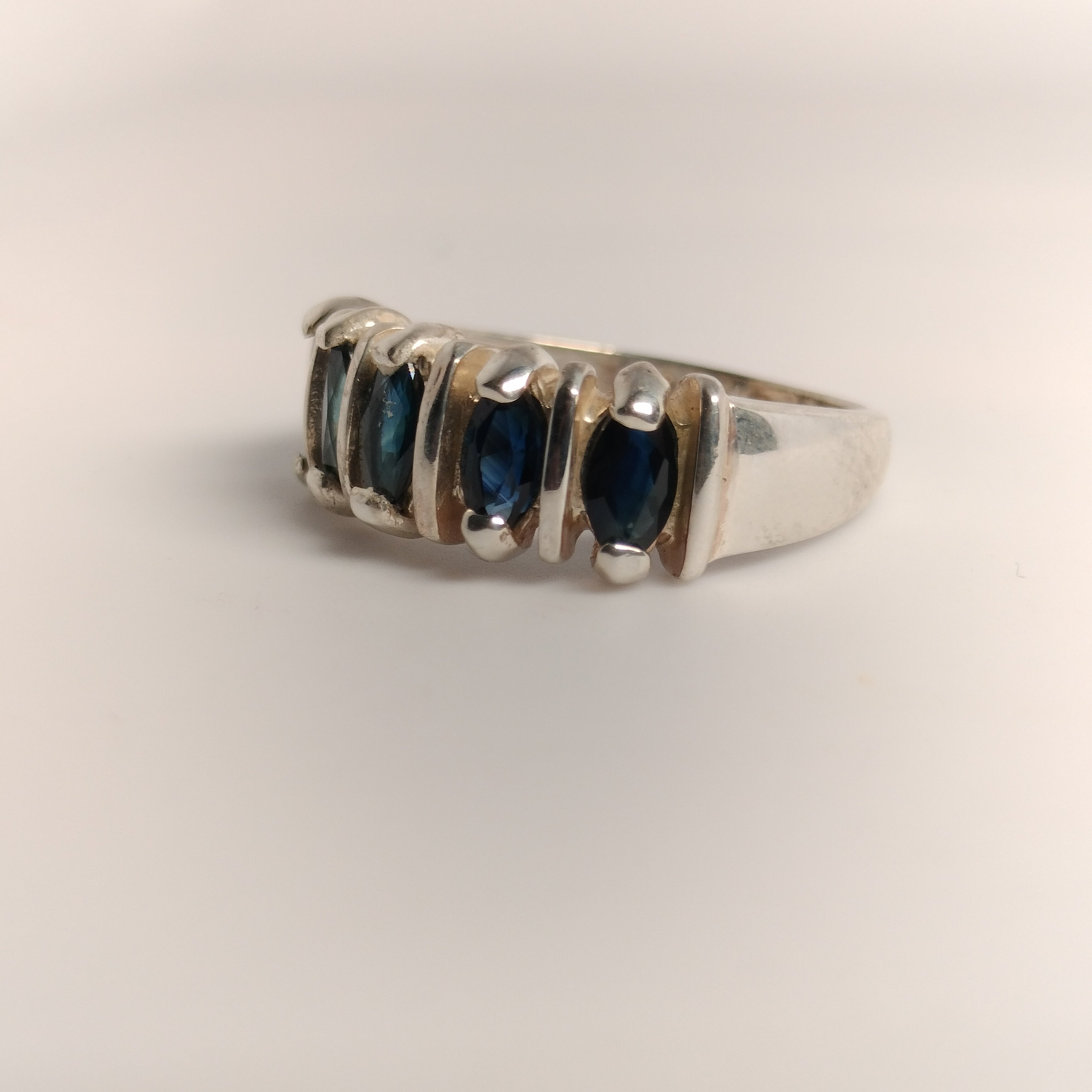 Sterling Silver Sapphire Ring