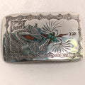 Sterling Silver Turquoise Belt Buckle