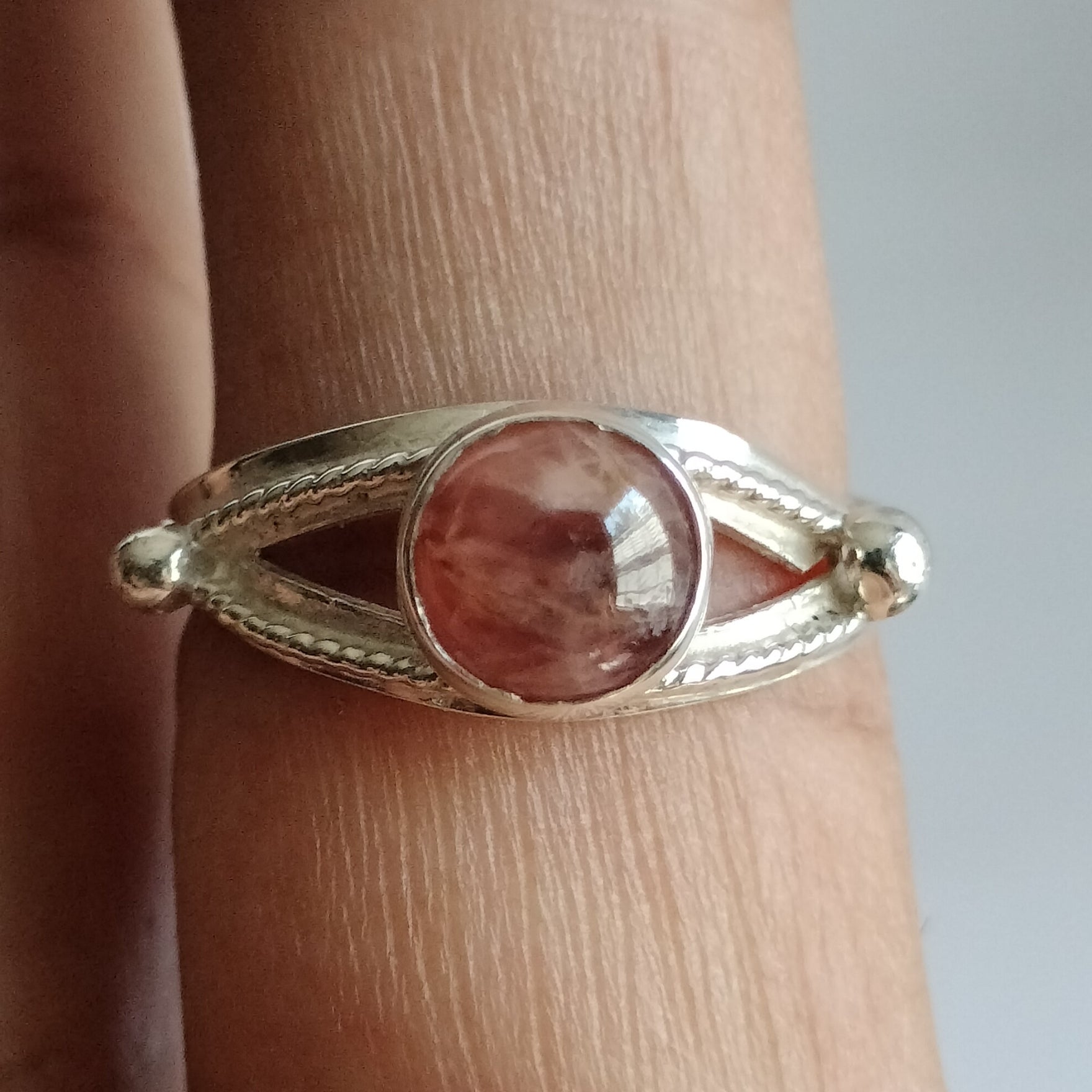 Sterling Silver Sunstone Ring