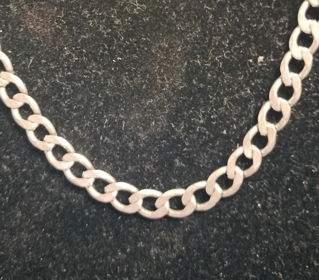 Sterling Silver Curb Link Necklace