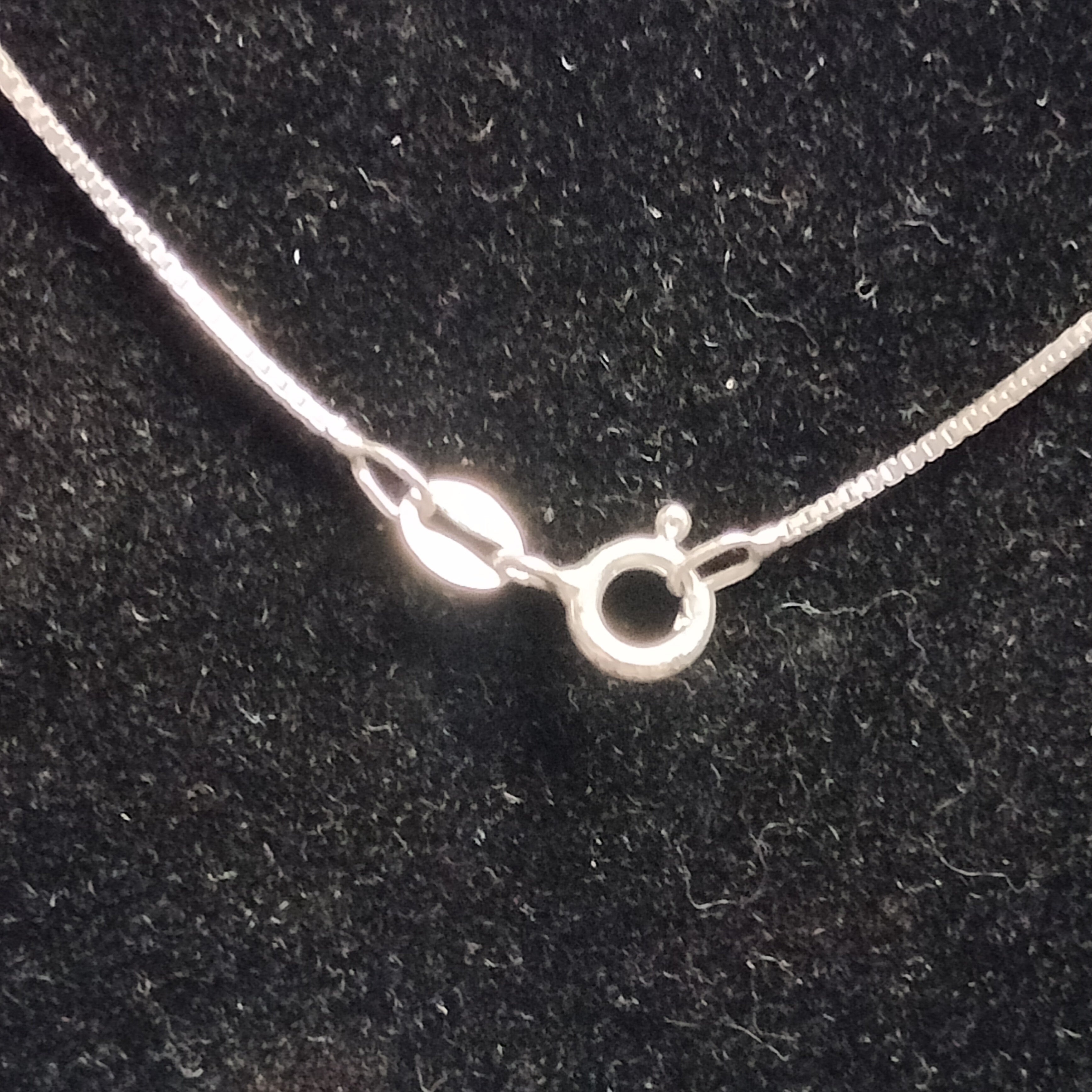 Sterling Silver Rhinestone Purse Pendant and Chain