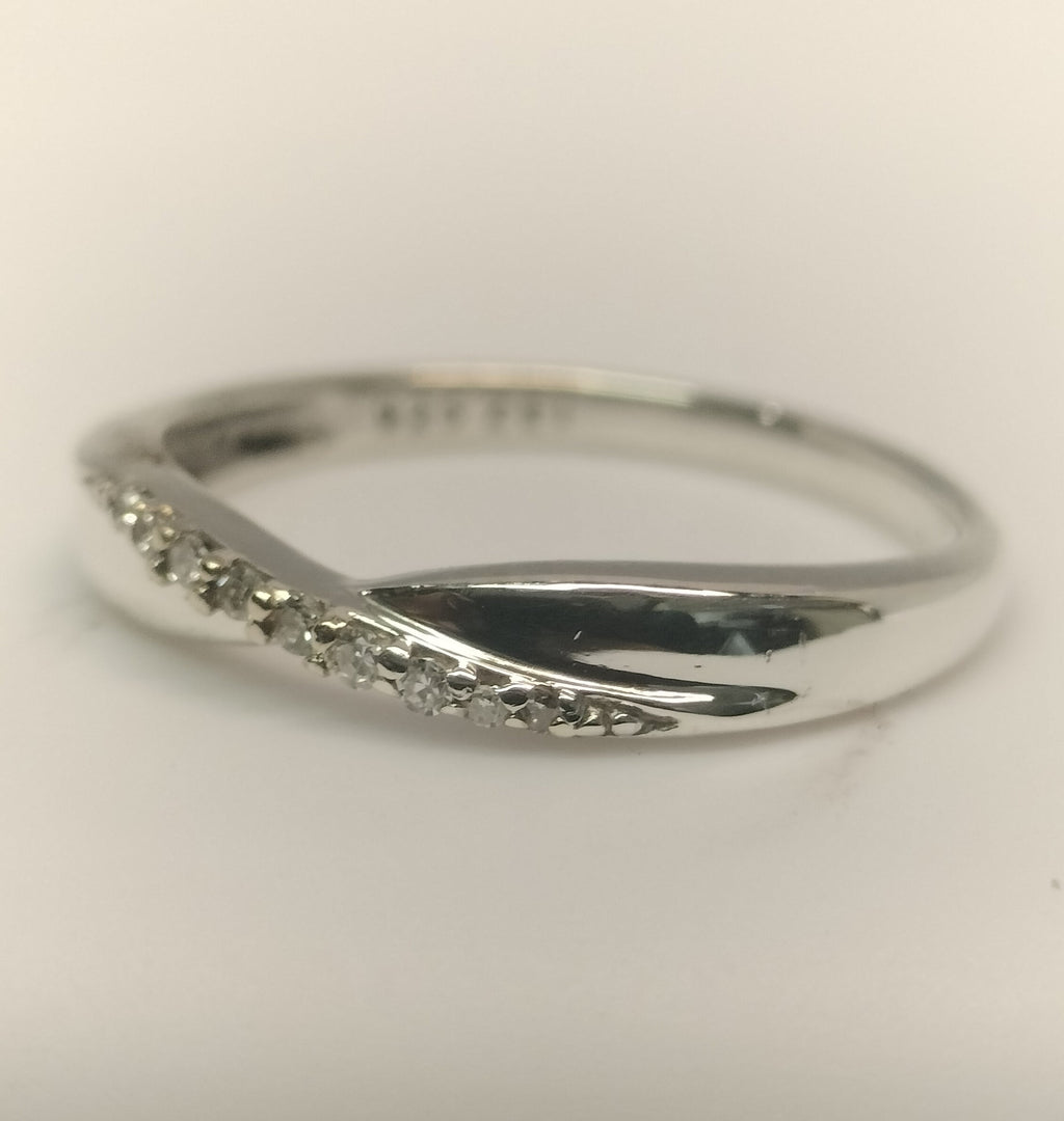 Sterling Silver and Diamond Band