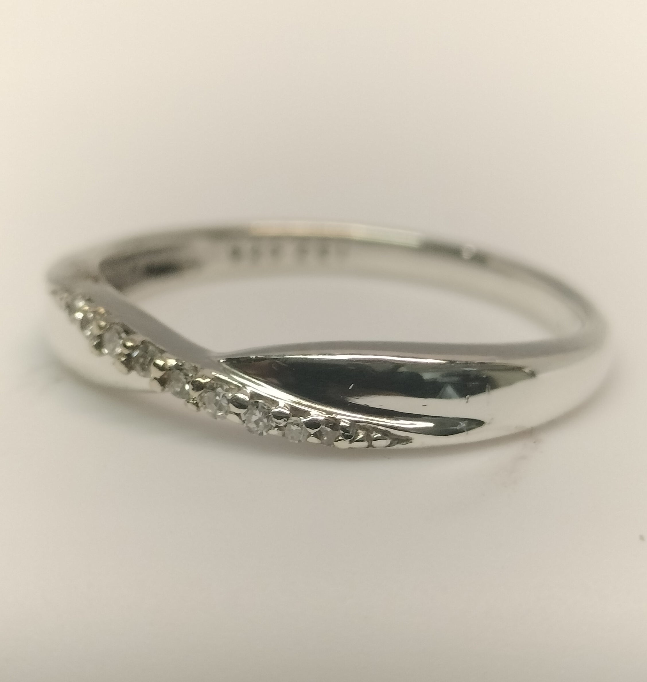 Sterling Silver and Diamond Band