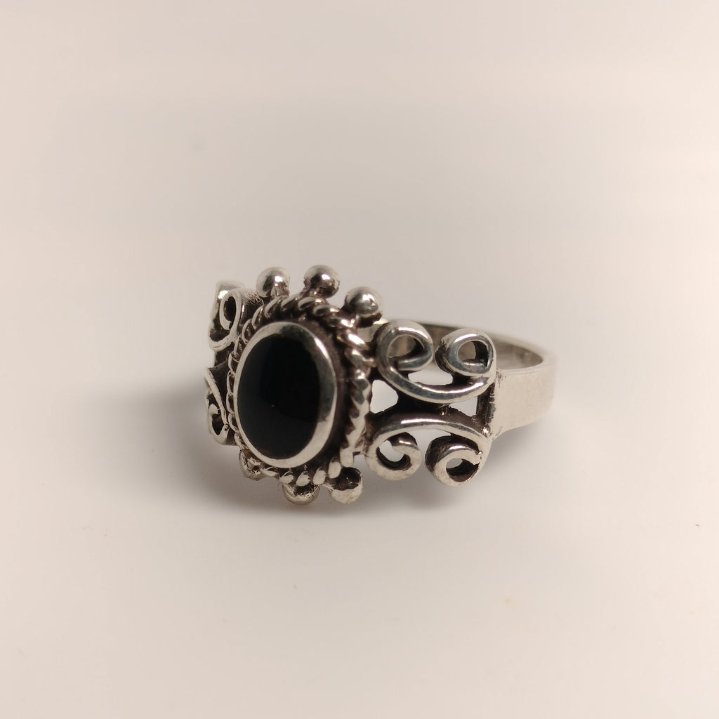 Sterling Silver Black Onyx Ring
