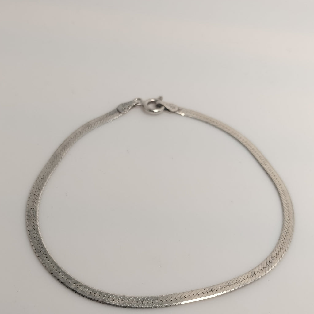 Sterling Silver Herringbone Bracelet