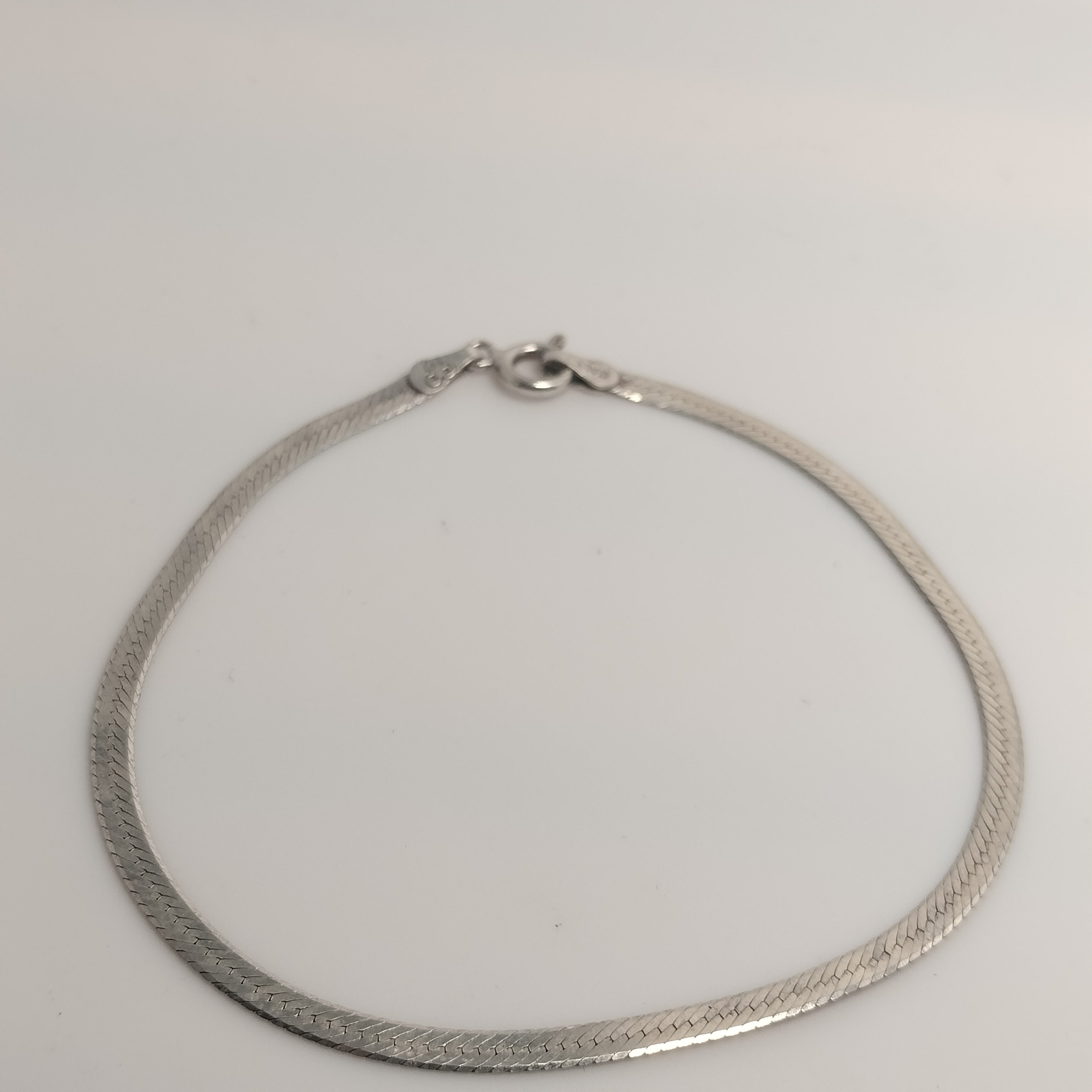 Sterling Silver Herringbone Bracelet