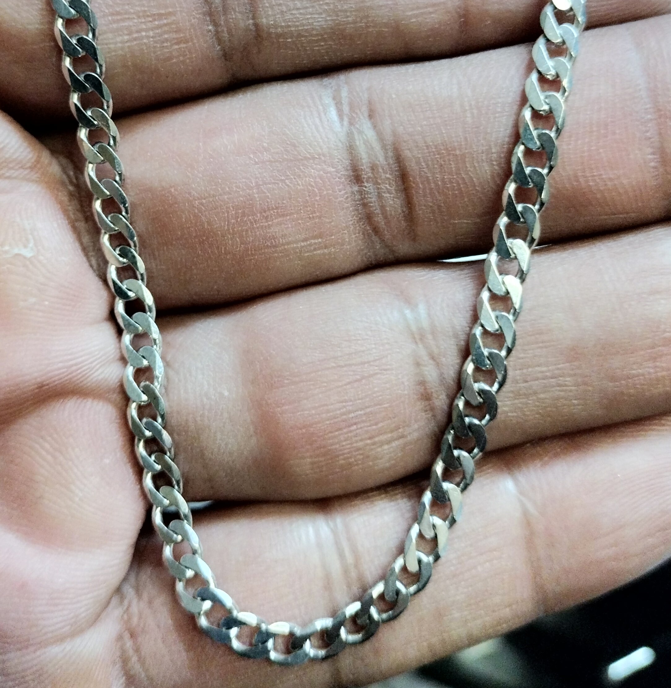 Sterling Silver Curb Link Necklace