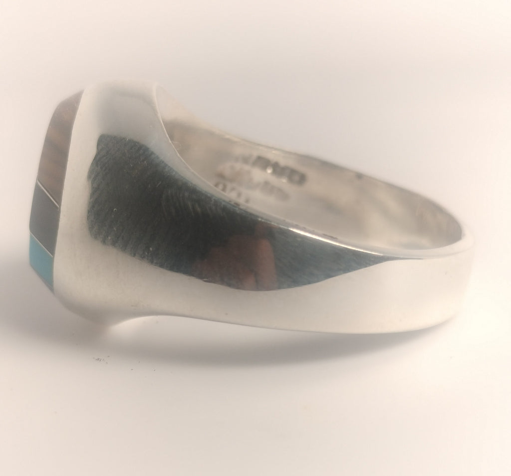Sterling Silver Assorted Gemstone Ring