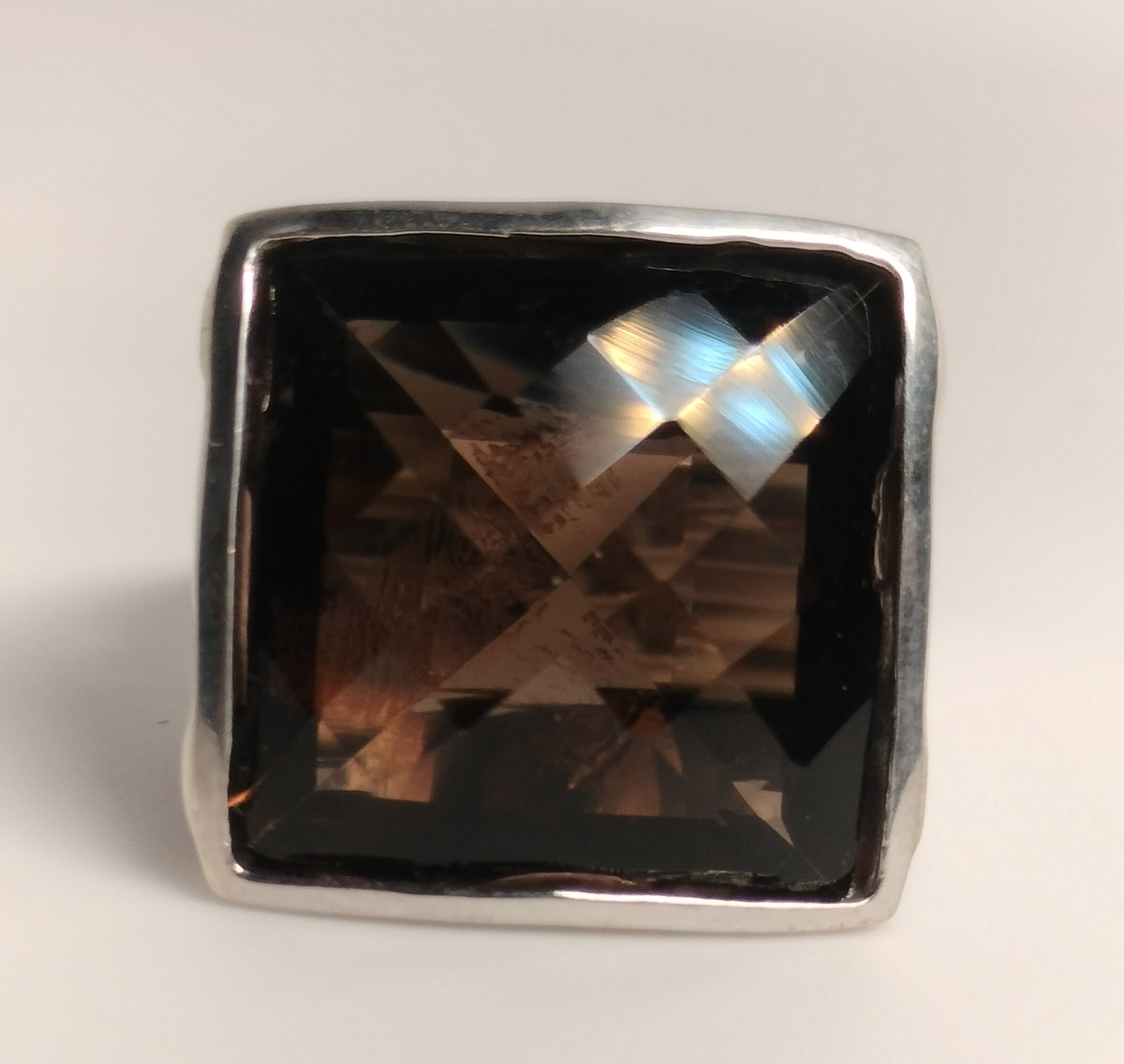 Sterling Silver Smokey Quartz Ring