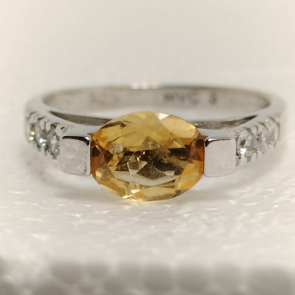 Sterling Silver Cubic Zirconia Ring