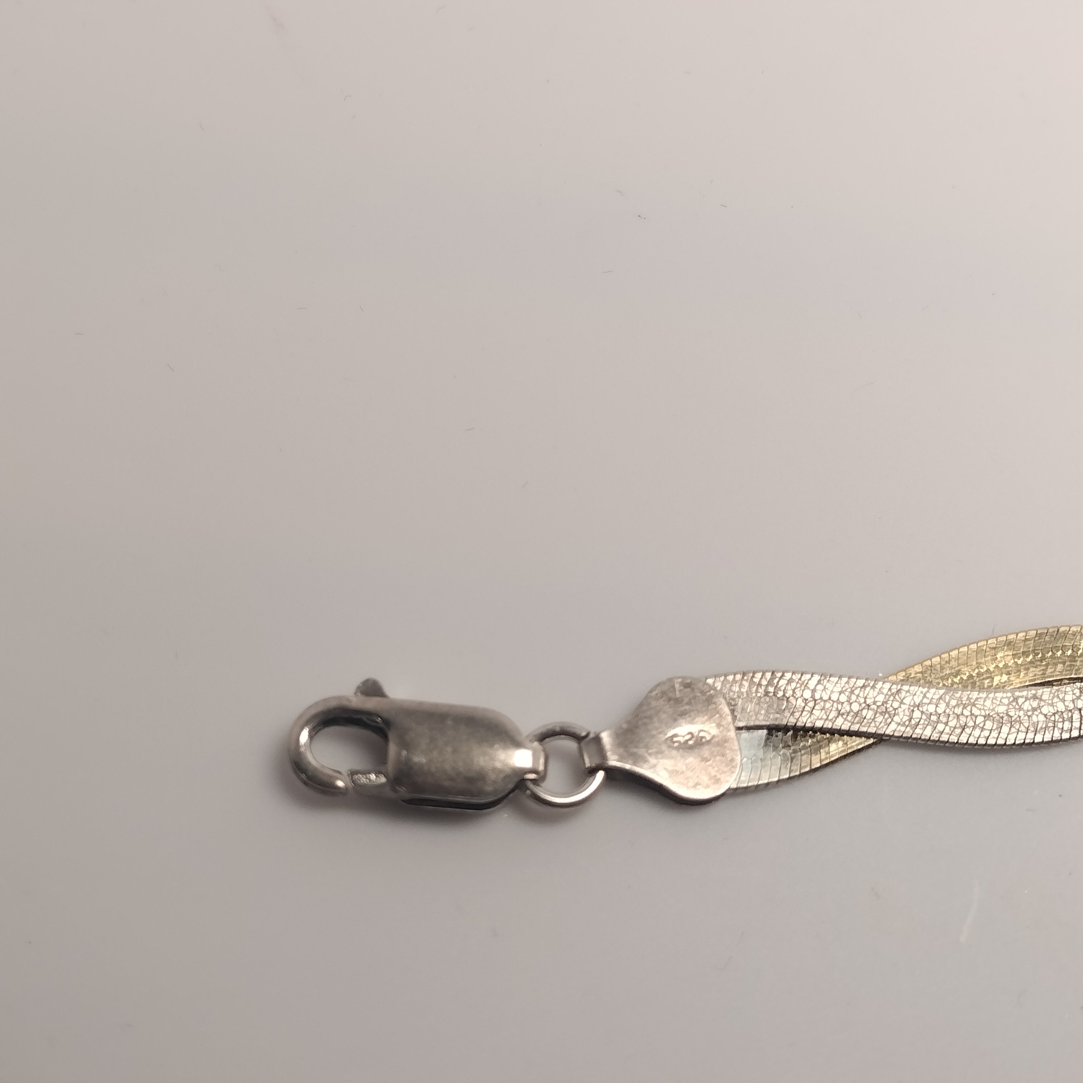 Sterling Silver Braided Herringbone Bracelet