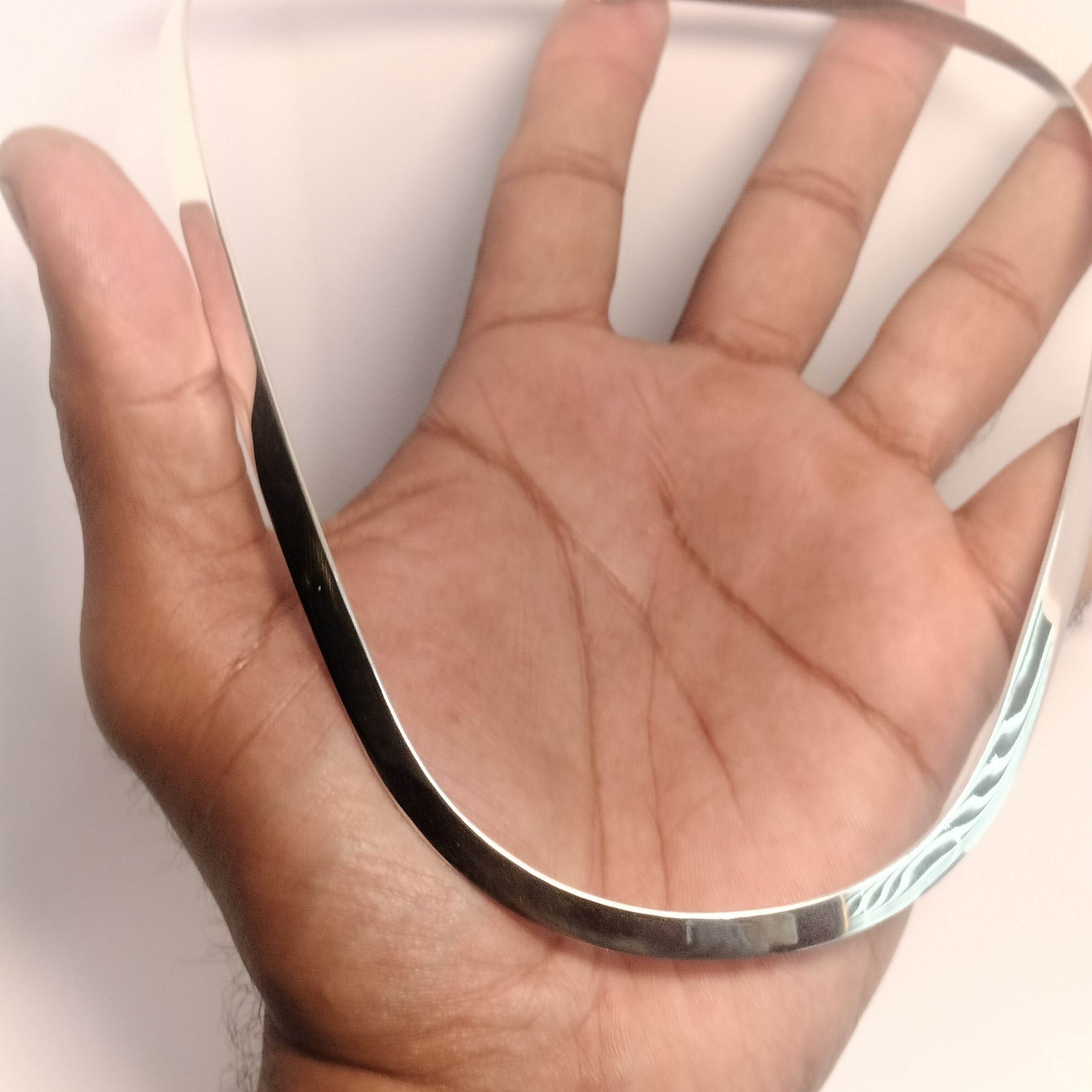 Sterling Silver Cuff Necklace