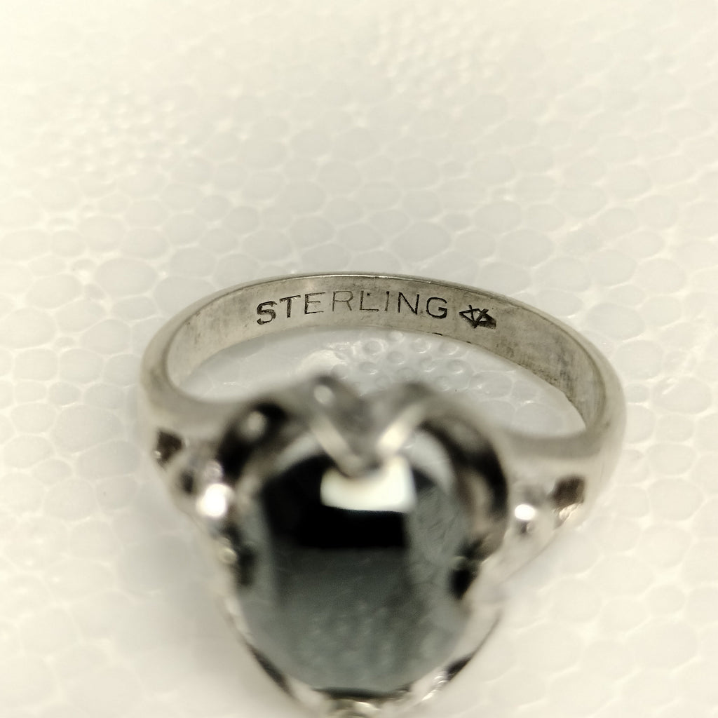 Sterling Silver Hematite Ring