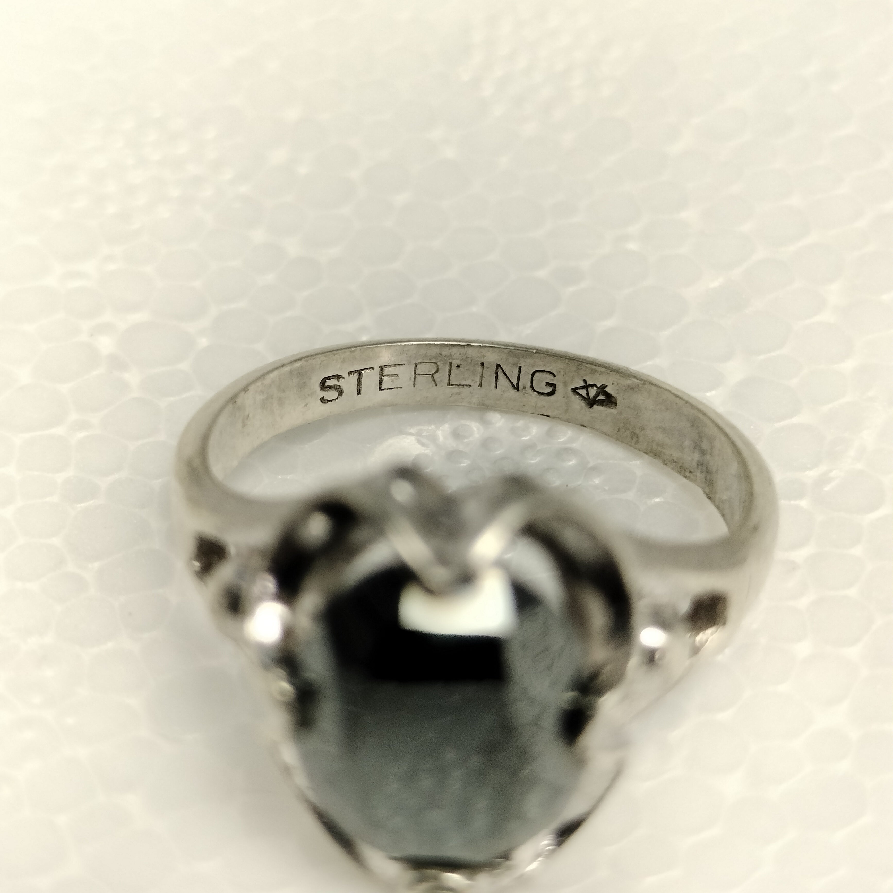 Sterling Silver Hematite Ring