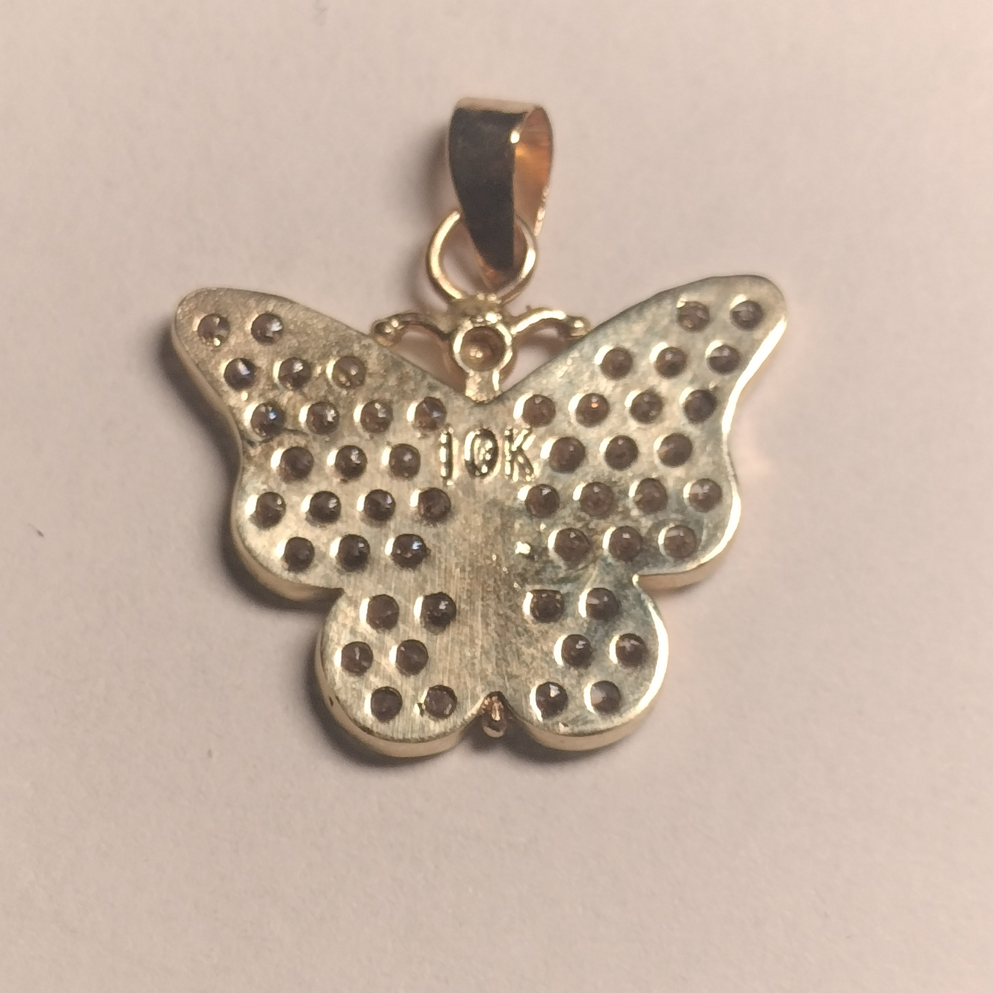 10k Gold Cubic Zirconia Pendant